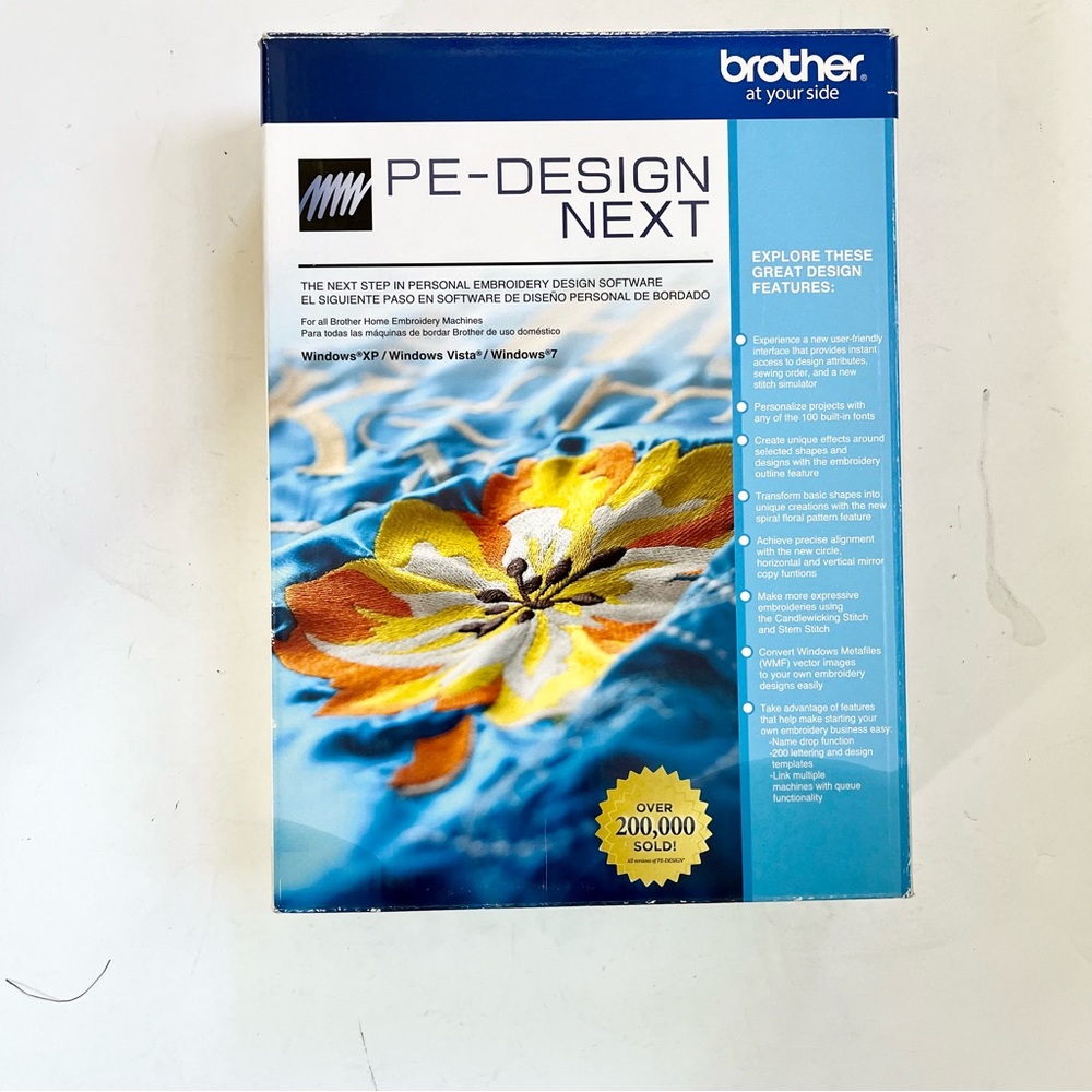 Brother PE-Design Next Digitizing Software Embrilliance Thumbnailer